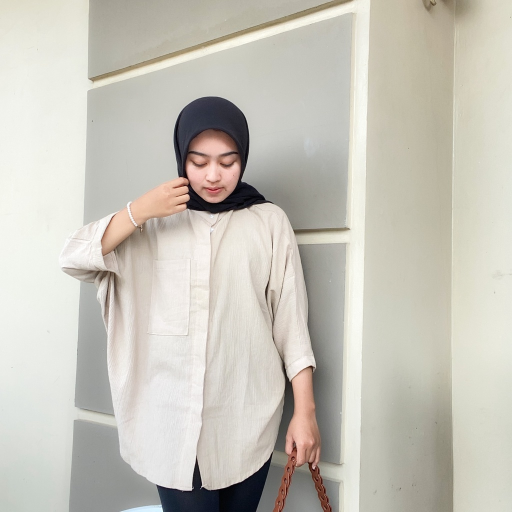 Tamara Blouse Batwing Linen Crinkle