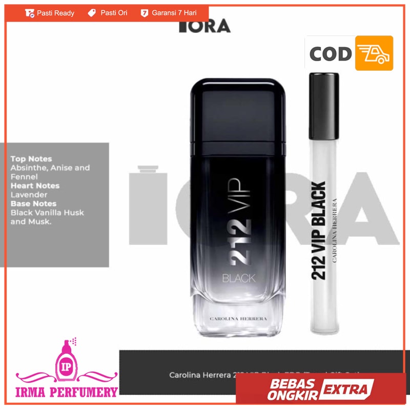 C Herrera 212 VIP Black EDP - Parfum Original TRAVEL GIFT SET
