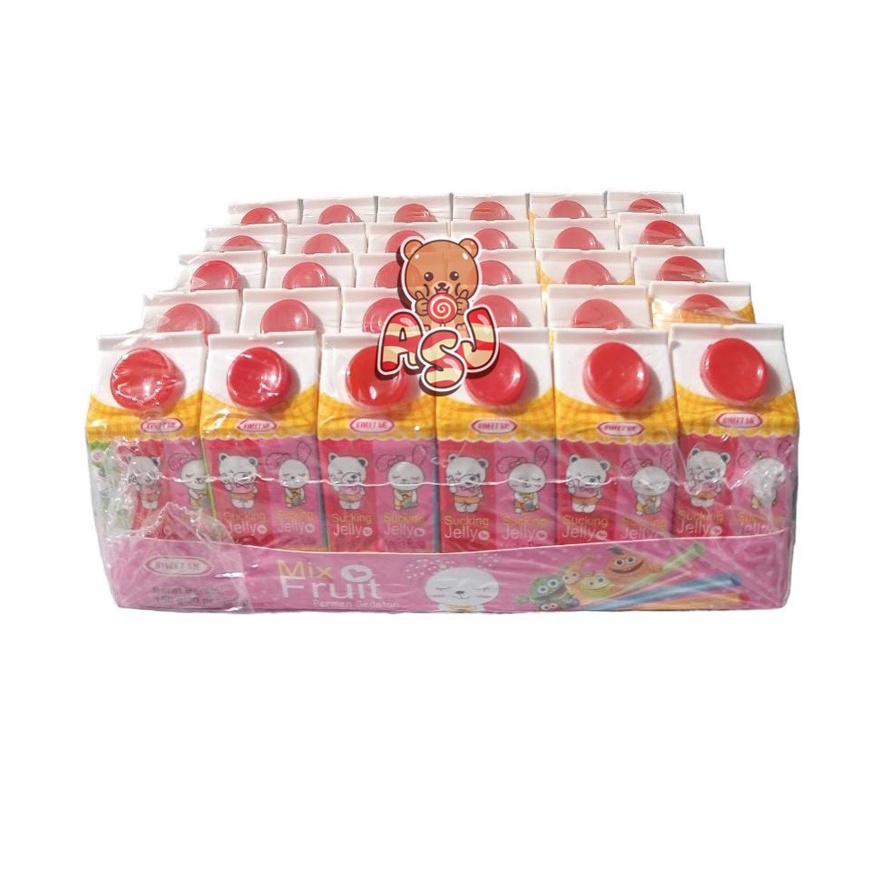 MIX FRUIT PANDA PERMEN SEDOTAN BOX ISI 30 X 5GR