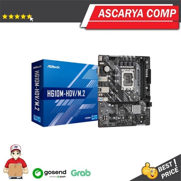 ASRock H610M-HDV/M.2 (LGA1700, H610, DDR4, USB3.2, SATA3)