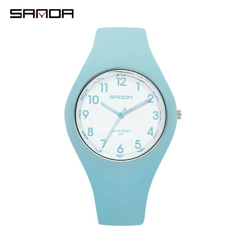 JAM TANGAN 8SANDA 6056 Jam Tangan Wanita Analog Jelly Series Tali Silicone