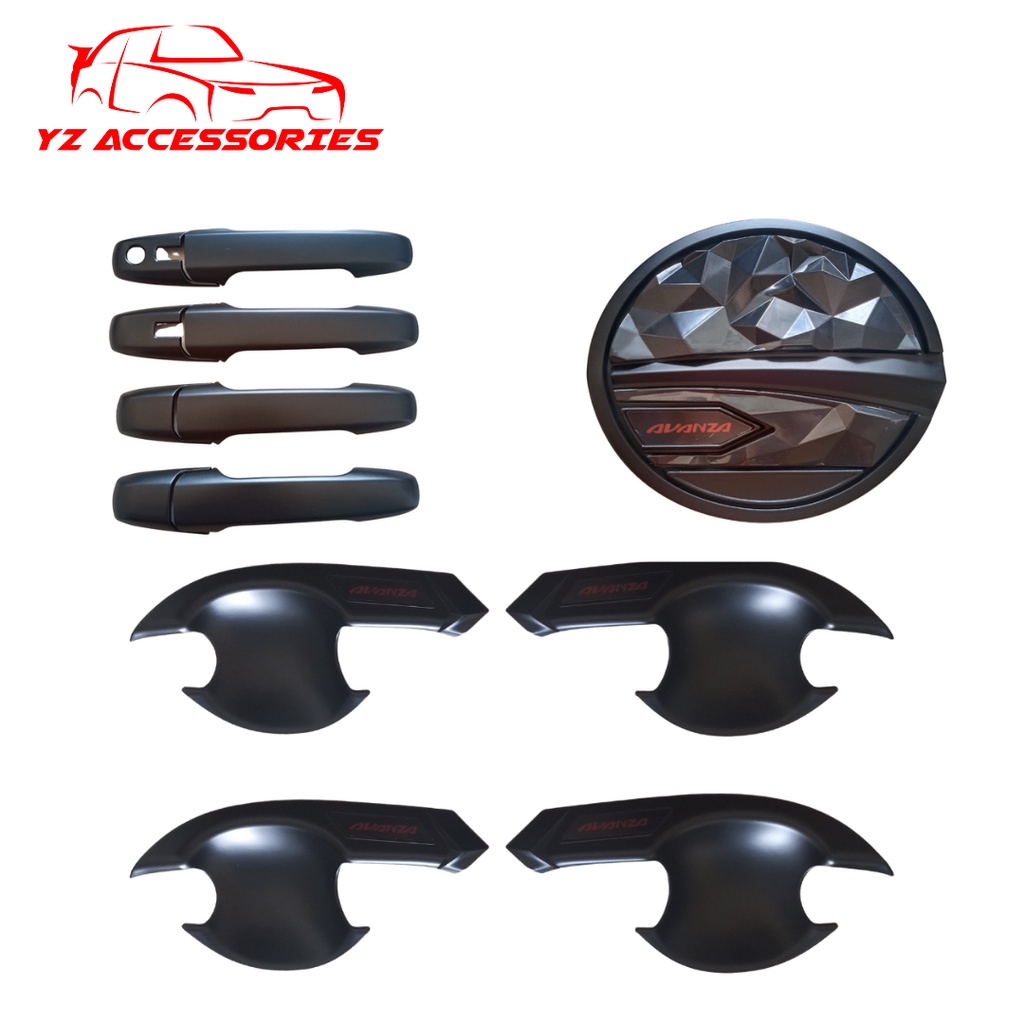 Cover Handle Outer Tank Cover All New Avanza Veloz Xenia GR 2022 Up Hitam Doff Dop