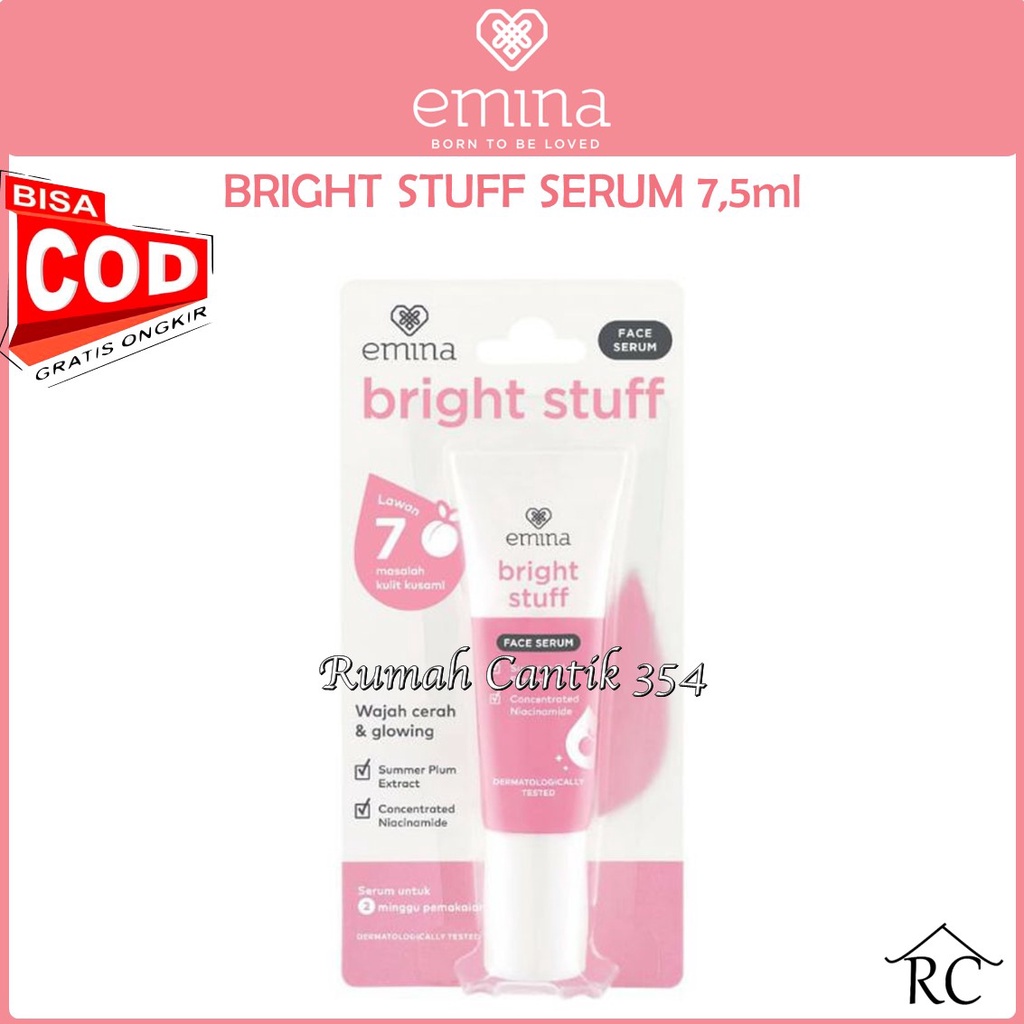 Emina Brightstuff face serum ampoule 7,5ml RUMAH CANTIK