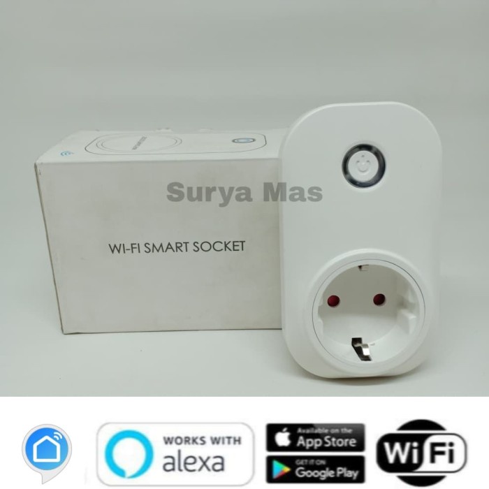 Smart Wifi Socket/Stop Kontak Timer Wireless Remote Control Handphone #Original