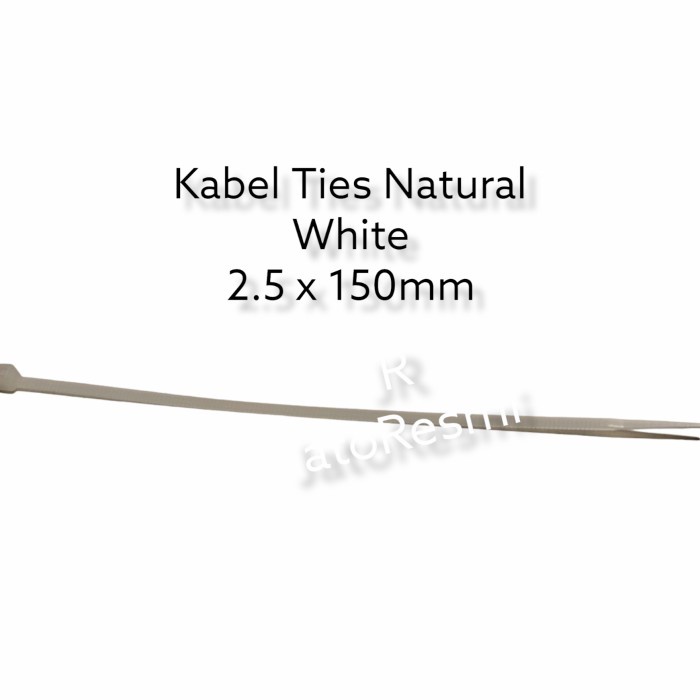 

:=:=:=:=] Kabel Ties Natural White 2.5 x 150mm