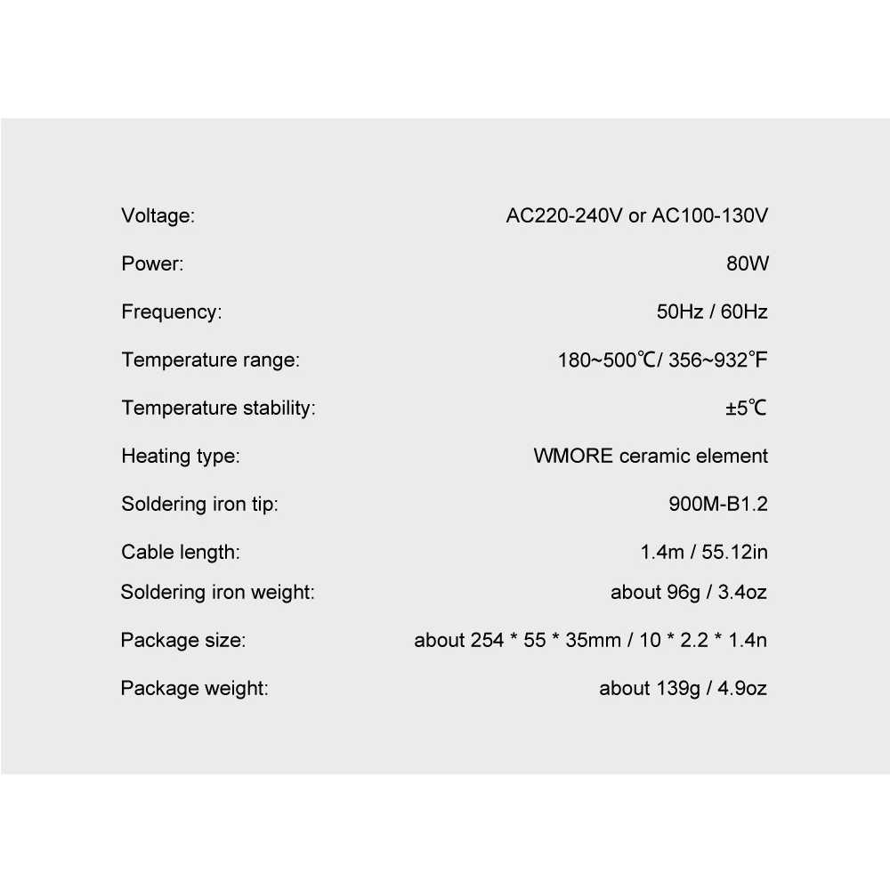 Solder Elektrik Adjustable Temperature LCD Display 80W 220V Solder Pengatur Suhu Cepat Panas Hemat Energi