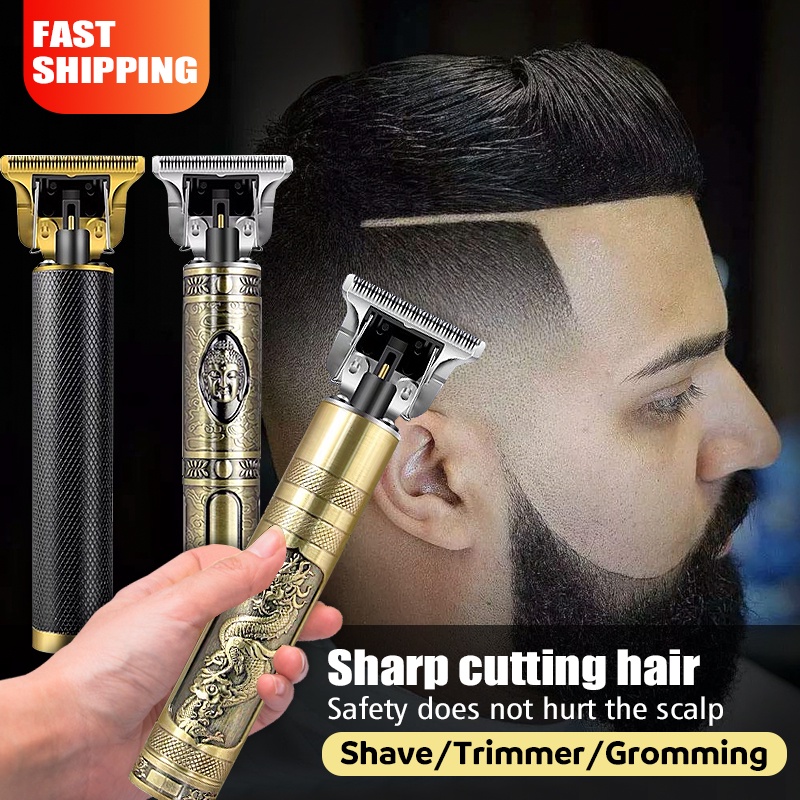 Mesin Cukur Rambut / Alat Cukur Kumis / Alat Cukur jenggot naga dragon / Mesin Cukur Rambut Elektrik / Professional Hair Clipper For Man-Black Dragon
