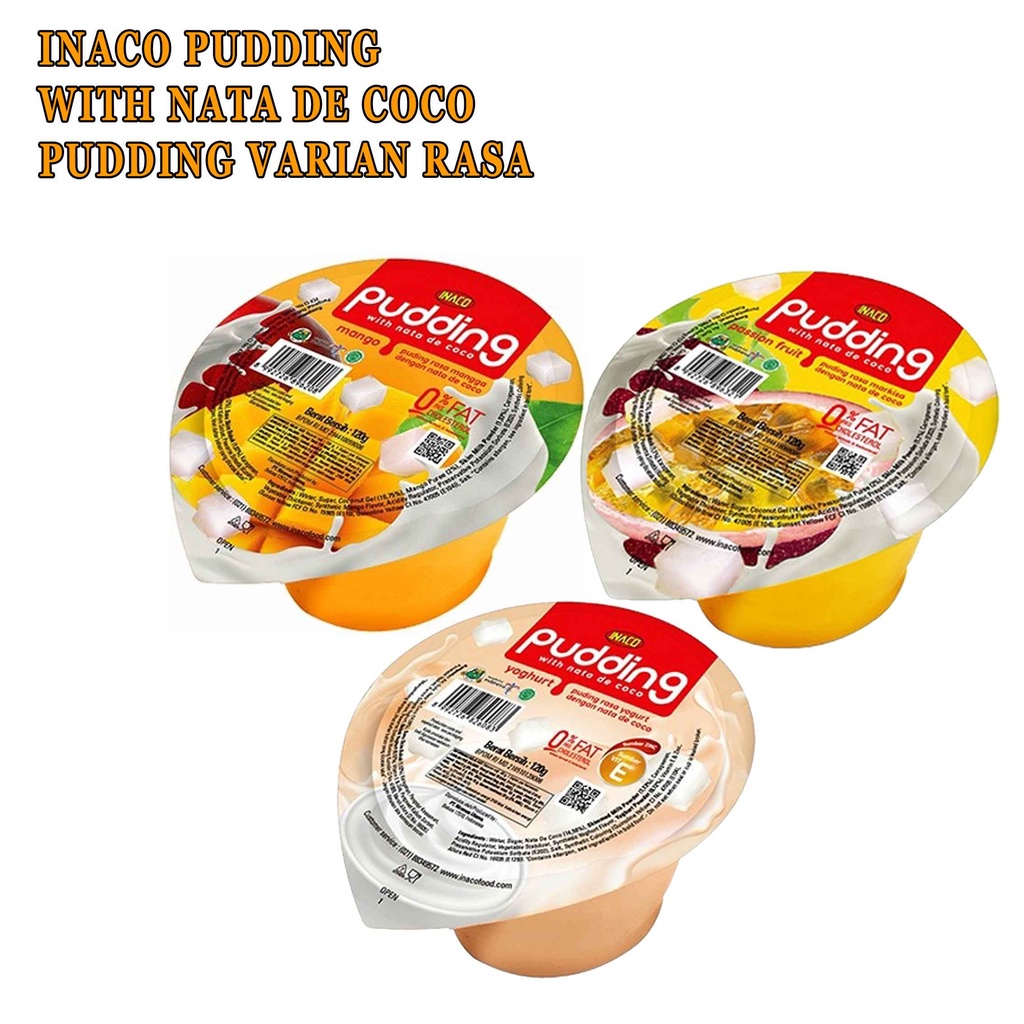 Nata De Coco* INACO Puding* Puding Susu Rasa* 120g