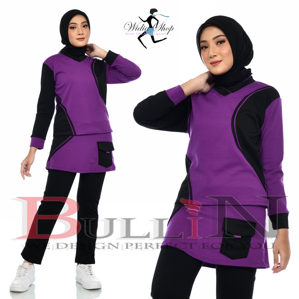 BULLIN Set Senam Panjang Aqifa Jumbo