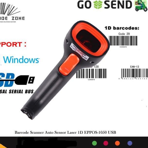 ➦ BARCODE SCANNER LASER EPPOS EP-1050M/EP 1050M/EP-1050 (USB) AUTOSCAN ✦