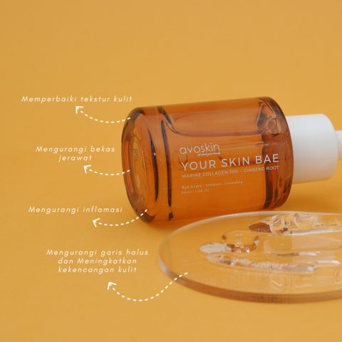 Avoskin Your Skin Bae Marine Collagen - [30ml] Merawat Tekstur Kulit - Serum Anti Aging - Kolagen