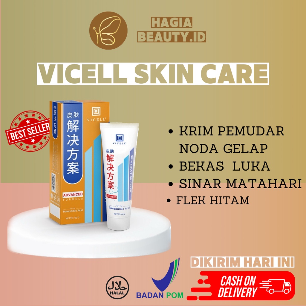 BISA COD - VICELL SKIN CARE  FOR SCARS SOLUTION - PENGHILANG LUKA