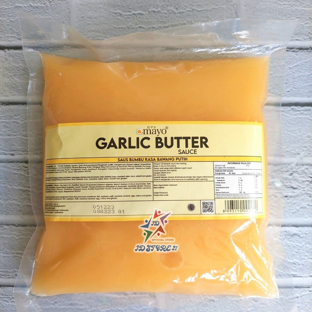 Garlic Butter Sauce 500 g Halal Bawang Mentega