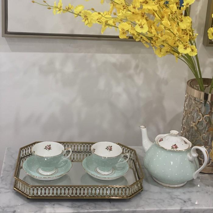 Royal Albert Polka Rose Tea cup Duo