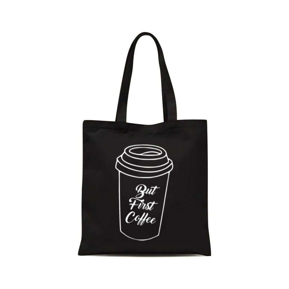 Totebag Wanita Resleting Kanvas Tas Tote Bag Coffe Sr232