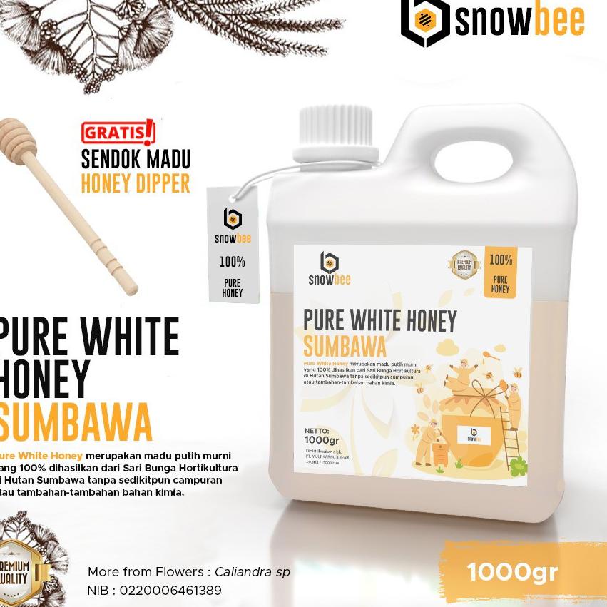 

TERLARIS BRANDS FESTIVAL MADU PUTIH HUTAN SUMBAWA MURNI 1KG | SNOWBEE PURE WHITE HONEY MADU PUTIH MURNI & MANIS buruan