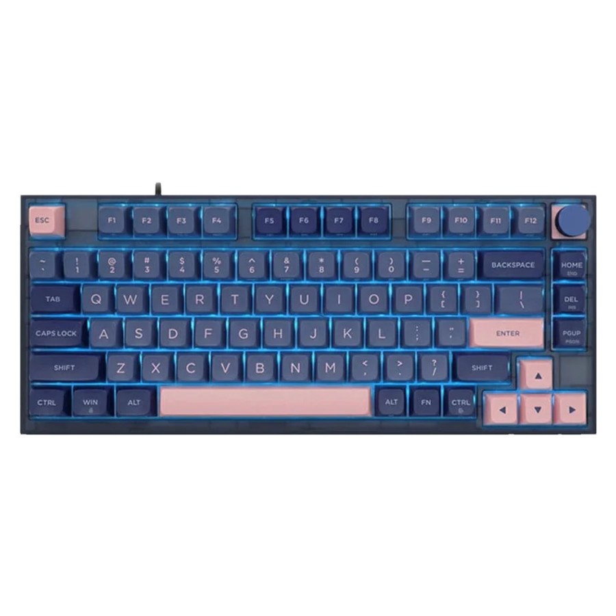 Skyloong GK75 Glacier Blue Pink Hotswap Mechanical Gaming Keyboard