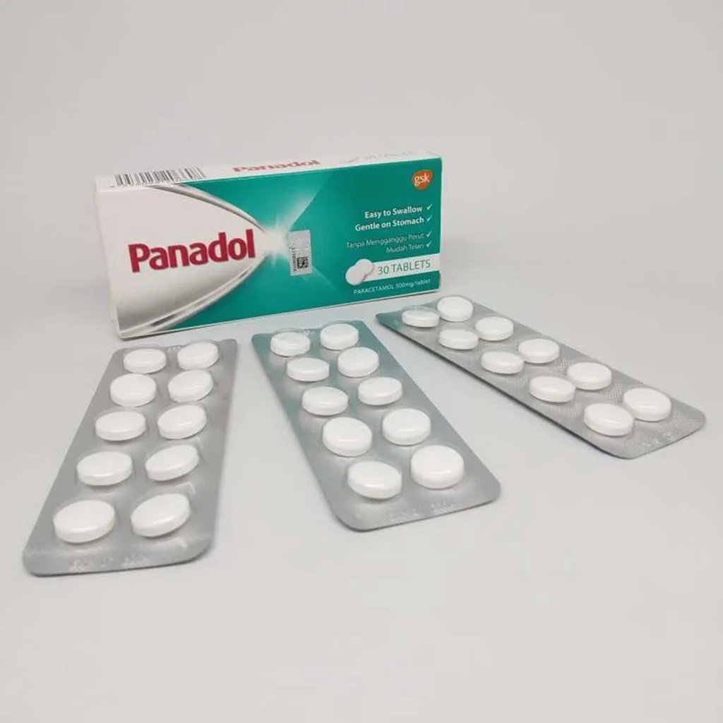 PANADOL MALAYSIA 30 TABLETS/BOX KOTAK HIJAU 500mg/tablet