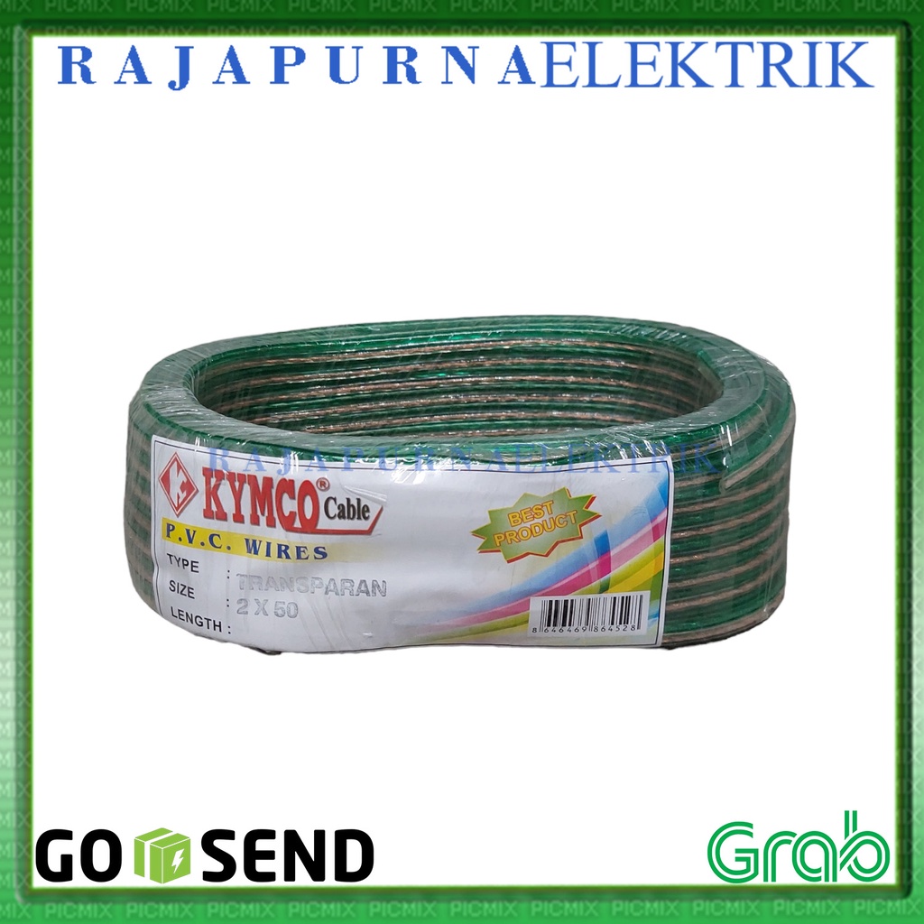 KABEL LISTRIK SERABUT TRANSPARAN AUDIO 2x30 2x50 2x80 PER ROLL 25meter