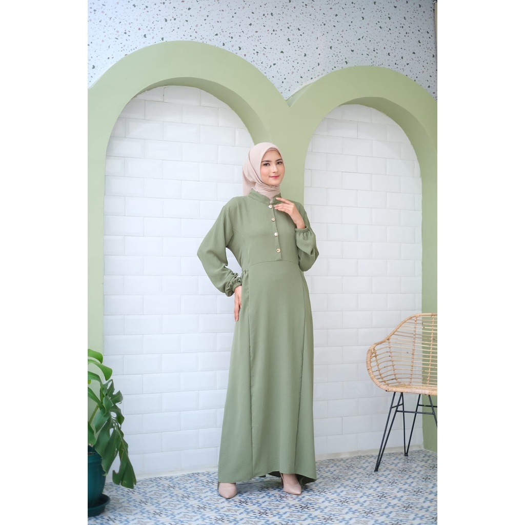 Malika dress - dress simple saku kiri kanan busui friendly / dress modern / dress model terbaru 2023 / dress modern kekinian / dress model korea / dress model terbaru / dress model belanda / dress modis / dress modern kondangan / dress remaja kekinian