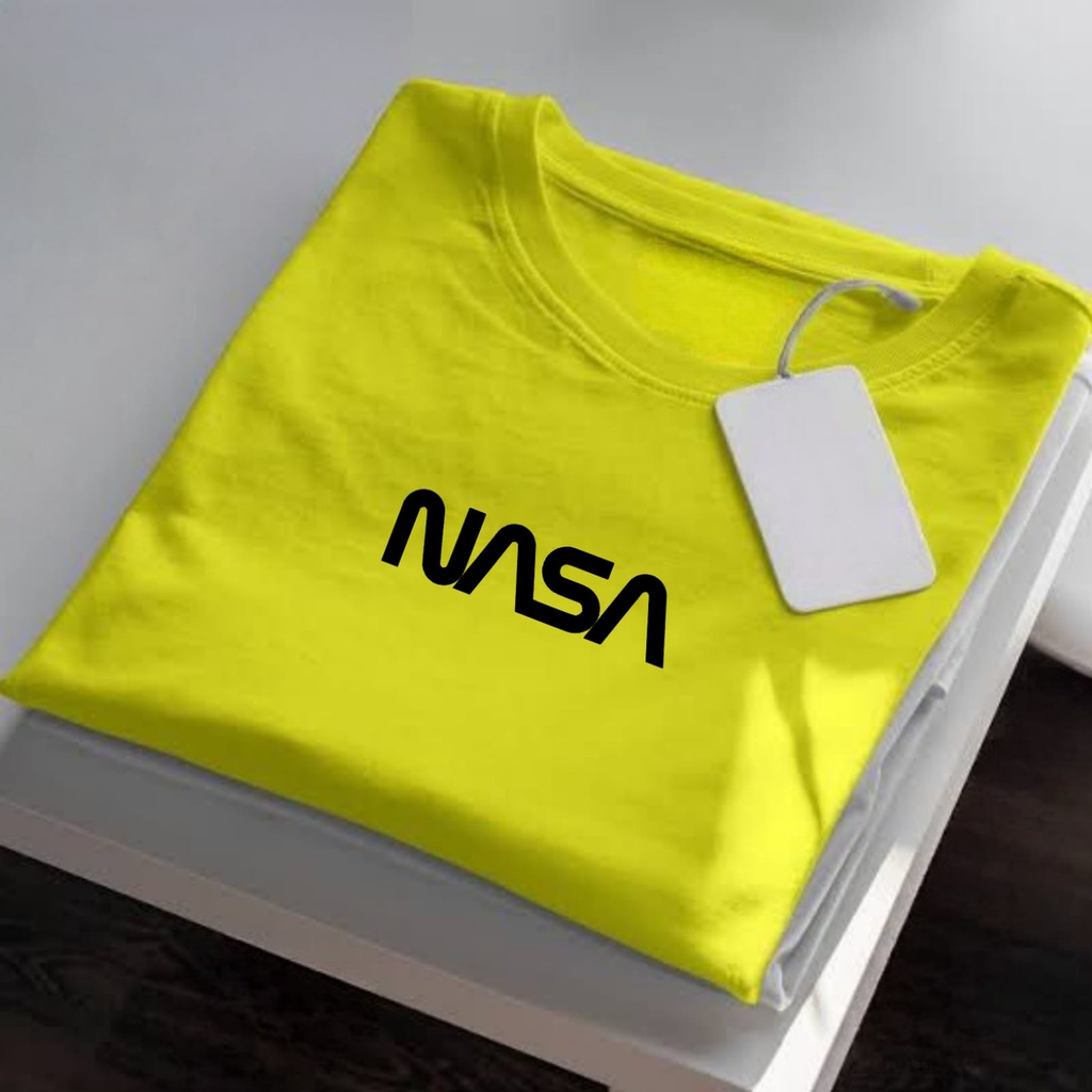 NASA BAJU KAOS PRIA TERMURAH/PREMIUM/SANTAI/HITAM/PUTIH