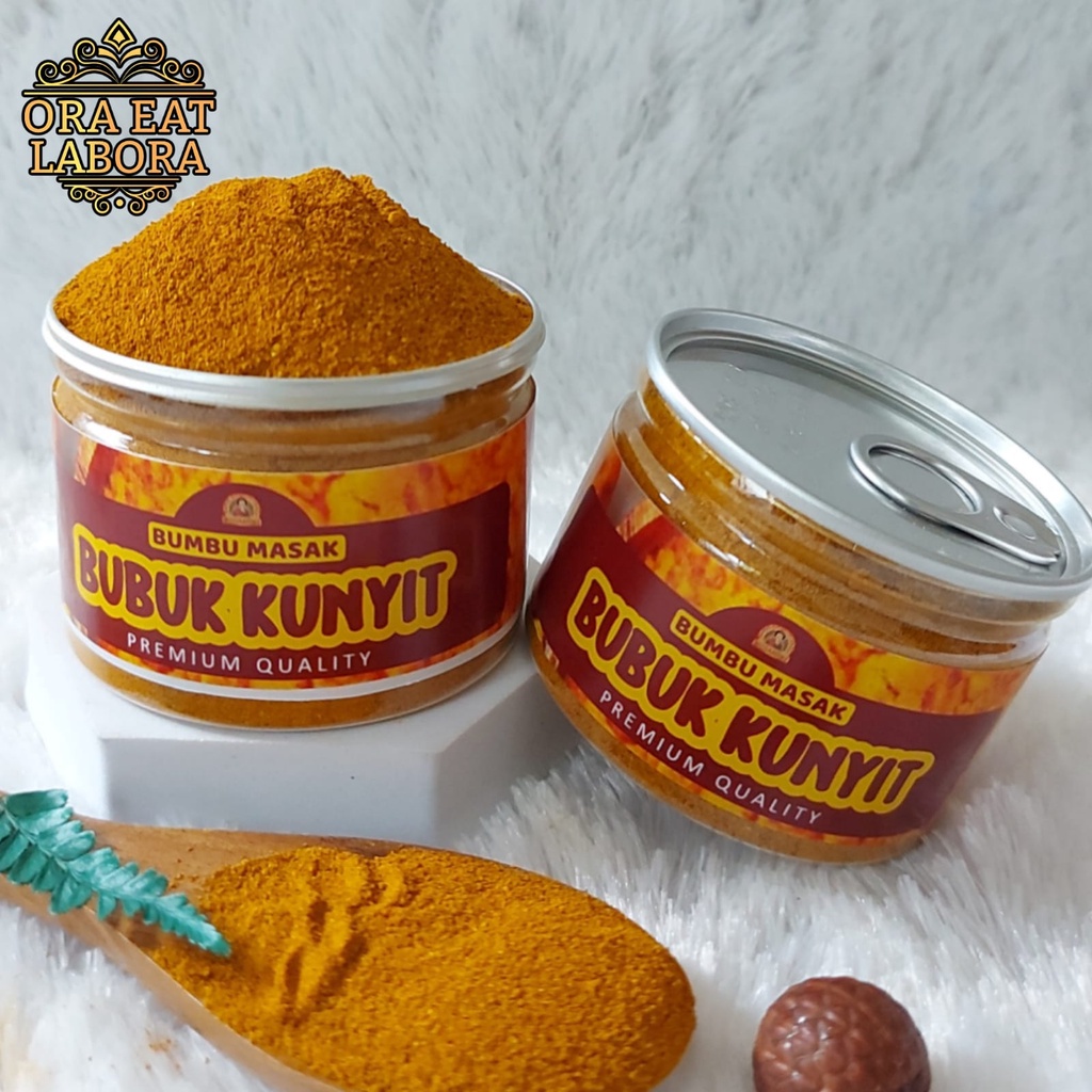 

Can Rempah Bubuk Kunyit Bumbu Kunir Bubuk Turmeric Powder Kualitas Premium - Ora Eat Labora