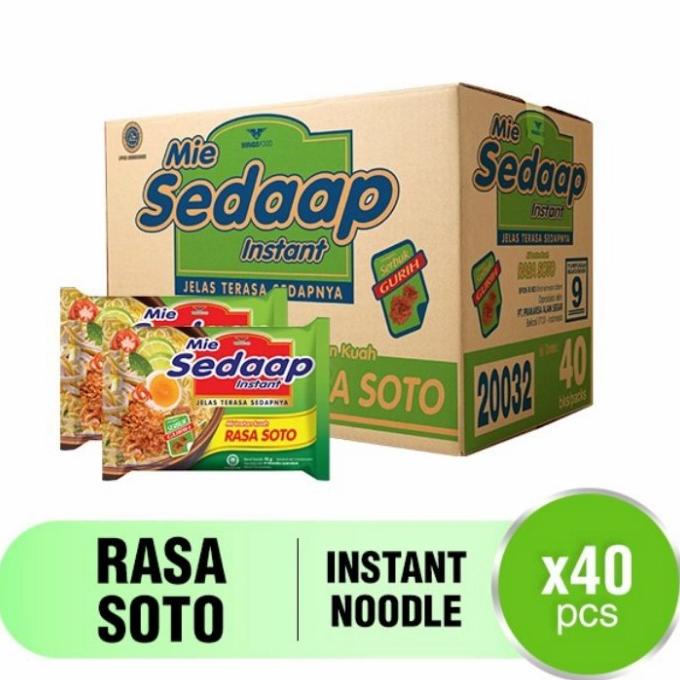 

mie sedaap soto 1dus isi 40pcs