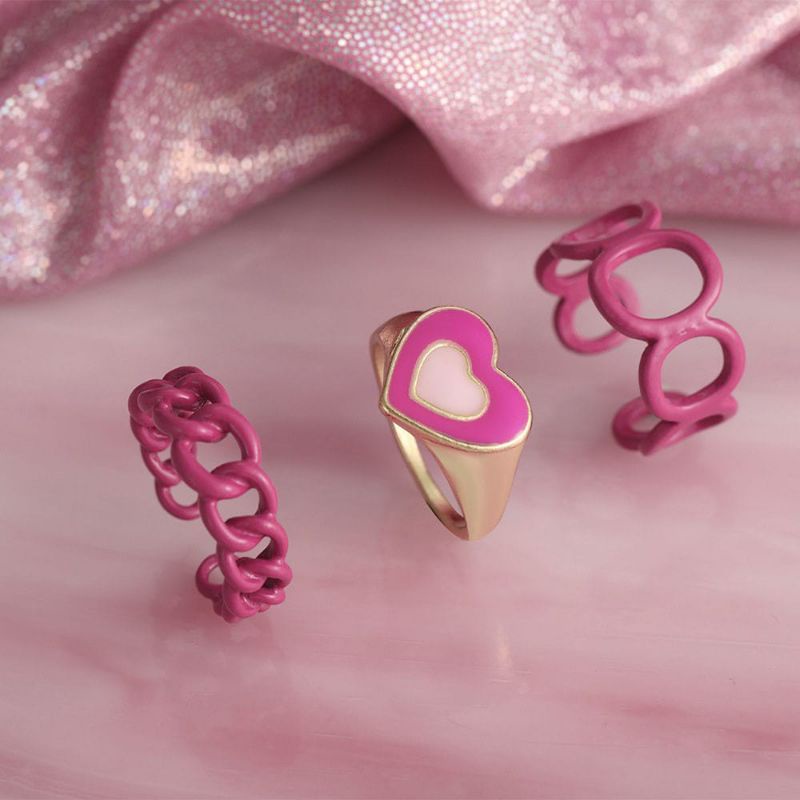 [UC] 3 PCS / SET CINCIN CINTA KOREAN GEOMETRY ADJUSTABLE