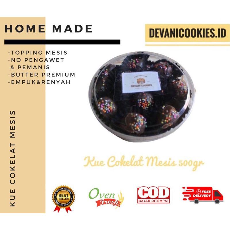 

KUE KERING COKELAT MESIS 1 TOPLES 500GRAM / KUE LEBARAN