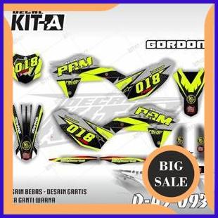 Decal KLX Gordon MOTIF HIJAU STABILO D-A5-093 1M4R23 suku cadang