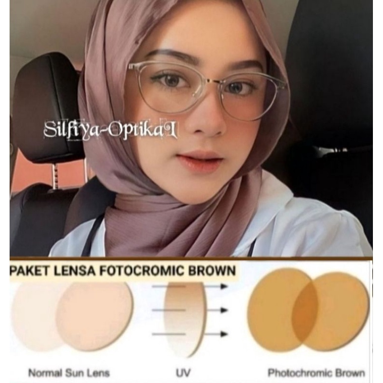 Kacamata Cate eye ✓ Paket Lensa Photobrown ✓ Kacamata wanita ✓ Kacamata minus ✓ Kacamata Terbaru 1770