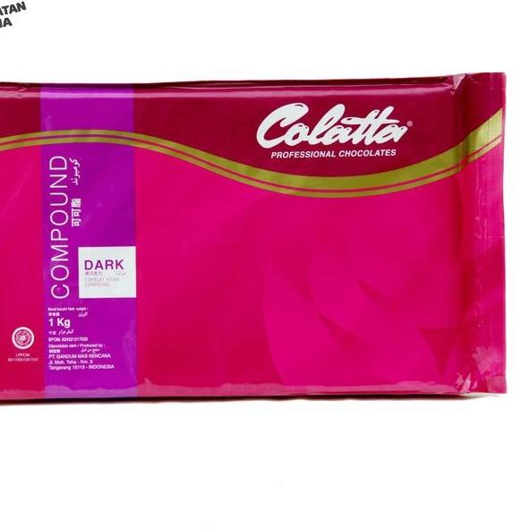 

♖ Cokelat Batang - Colatta Dark Chocolate Compound Kemasan - Dark 1kg ➹