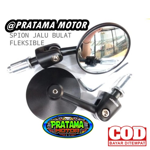 COD Spion Jalu Bulat Fleksibel Spion Jalu Bulat Universal Matic Bebek Bisa Semua Motor