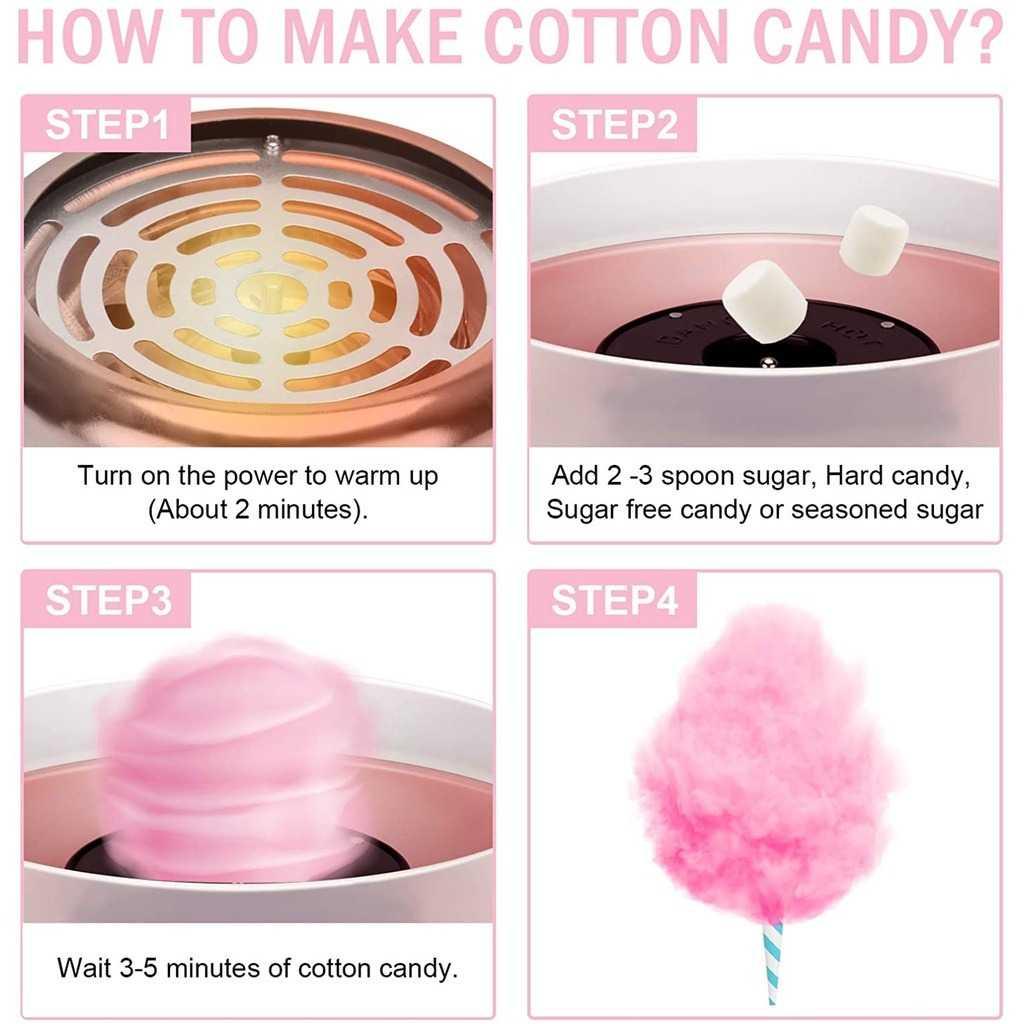 Mesin Arum Manis Permen Kapas Cotton Candy Maker - JK-MO6 - Pink