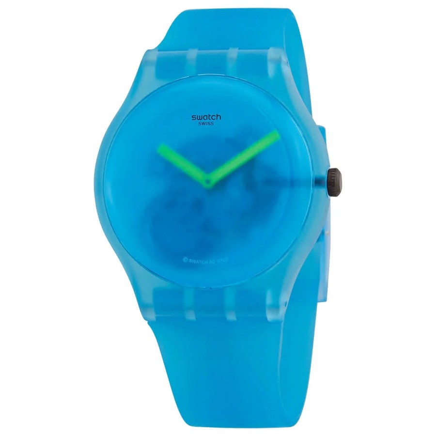 SWATCH SUOS112 OCEAN BLUR Jam Tangan Pria Analog Original Swiss Made