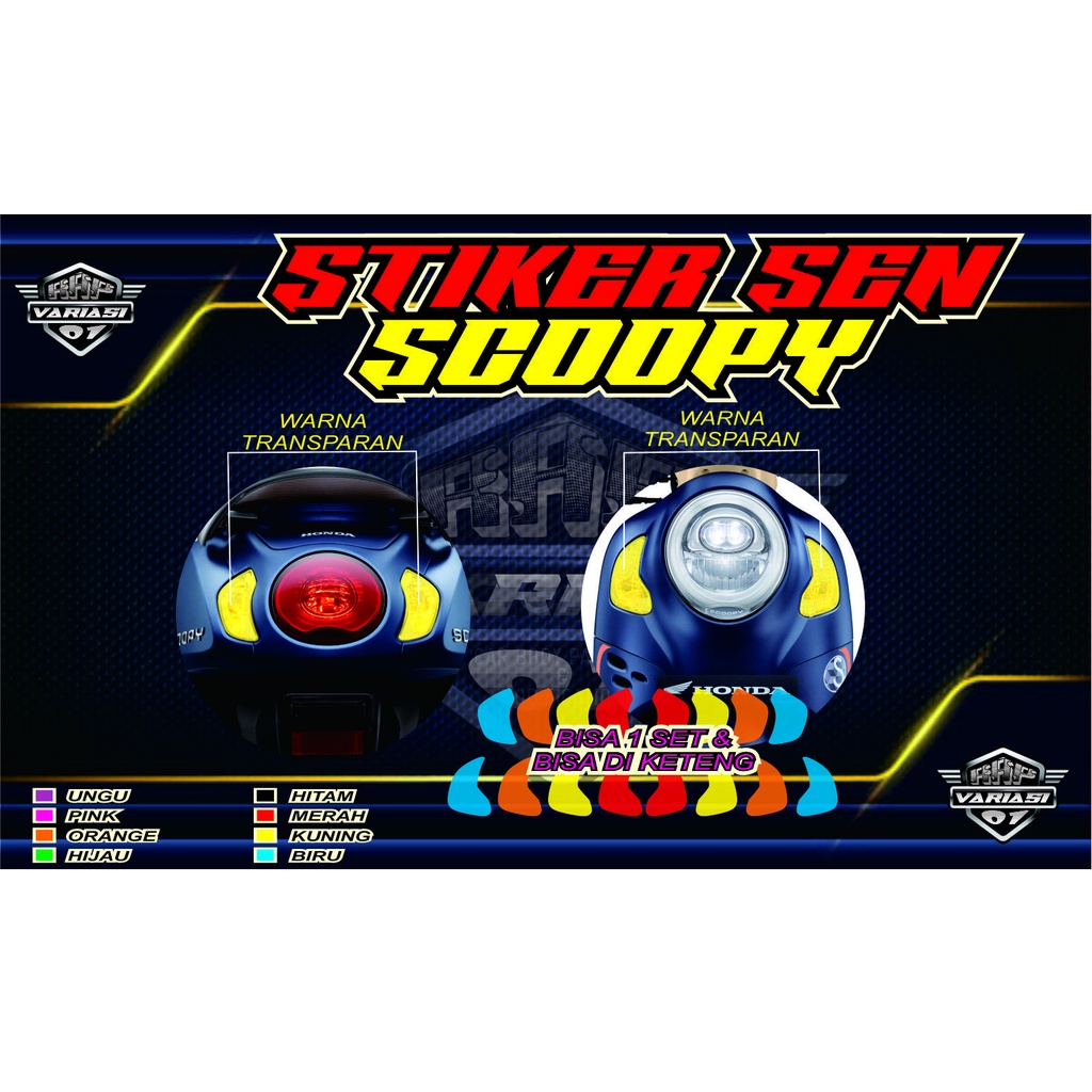 SEN SCOOPY, STIKER CUTTING SEN SCOOPY, STIKER MOTOR SCOOPY, STIKER TRANSPARAN