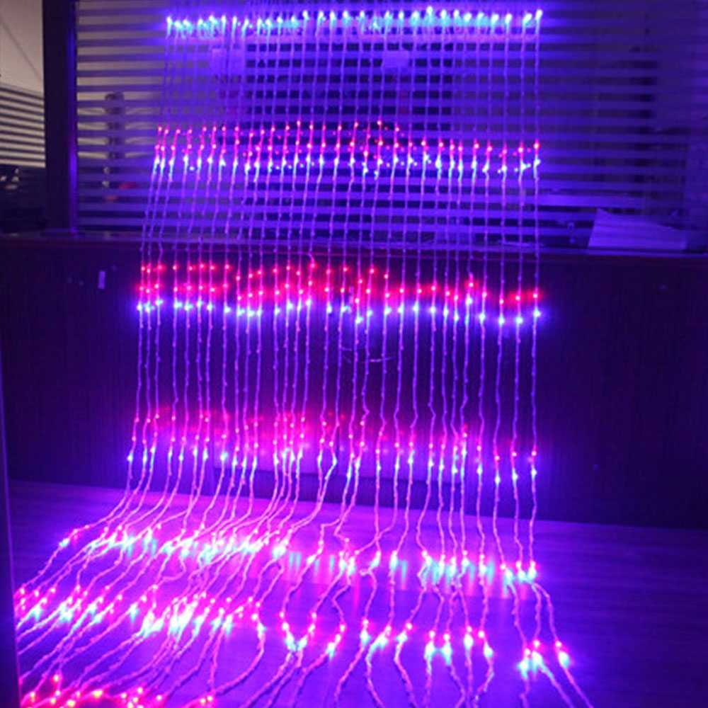 (BISA COD) FTIHSHP Kaslam Lampu Hias Gorden String Lights Wall Decoration 3x3Meter - 320L