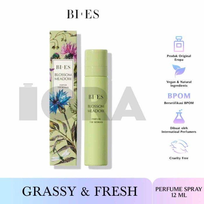 BIES BI ES Blossom Meadow TRAVEL SPRAY 12ml EDP - Parfum Original / Parfum asli bukan KW