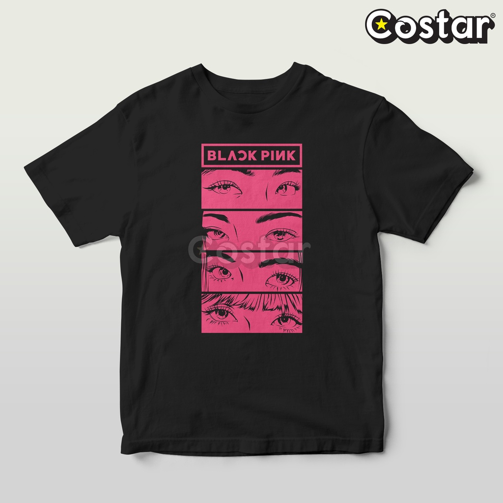 Kaos Costarstore - Face Team - Black Pink