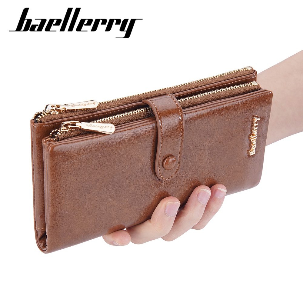 BAELLERRY N1911 Dompet Wanita Panjang Bahan Kulit PU Leather Premium WATCHKITE WKOS