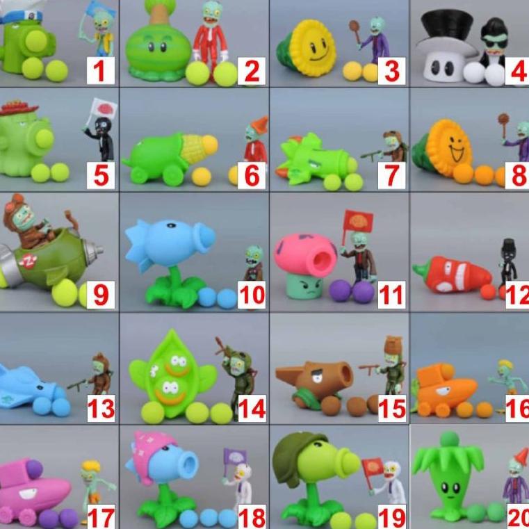 BOOMING Plant Vs Zombie/Plants Vs Zombies/Mainan Plant Vs Zombie/Tembak Zombie