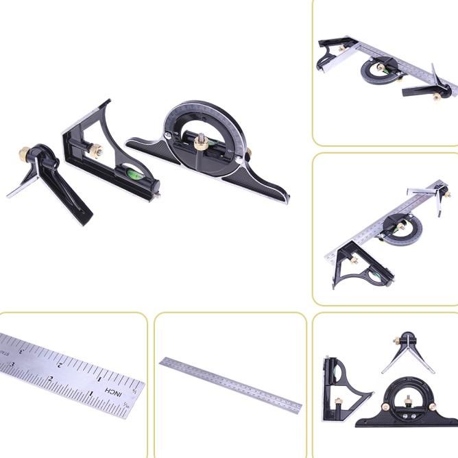 

Penggaris Siku L Mistar Waterpass Kombinasi Penggaris Multifungsi 30Cm
