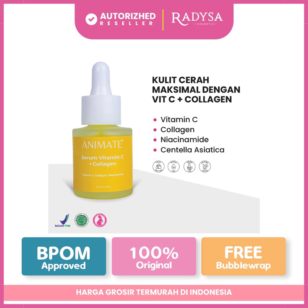 𝐑𝐀𝐃𝐘𝐒𝐀 - Animate Face Serum Vitamin C + Collagen 20 ml