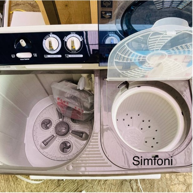 LG Mesin Cuci 2 Tabung 12Kg P1200RT Rollet Pulsator P1200 Twin Tube