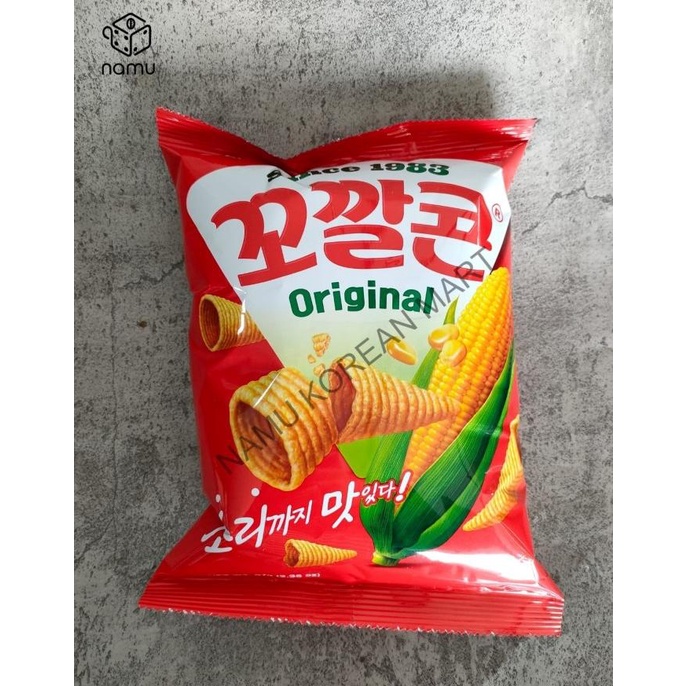 

populer] Kkokkal Original Corn Flavor 67gr / Cemilan Korea / Snack Korea