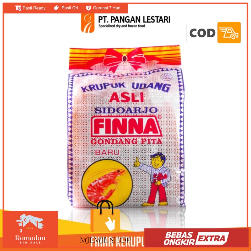 

FINNA Kerupuk Udang Gondang Pita Orange 500 gr