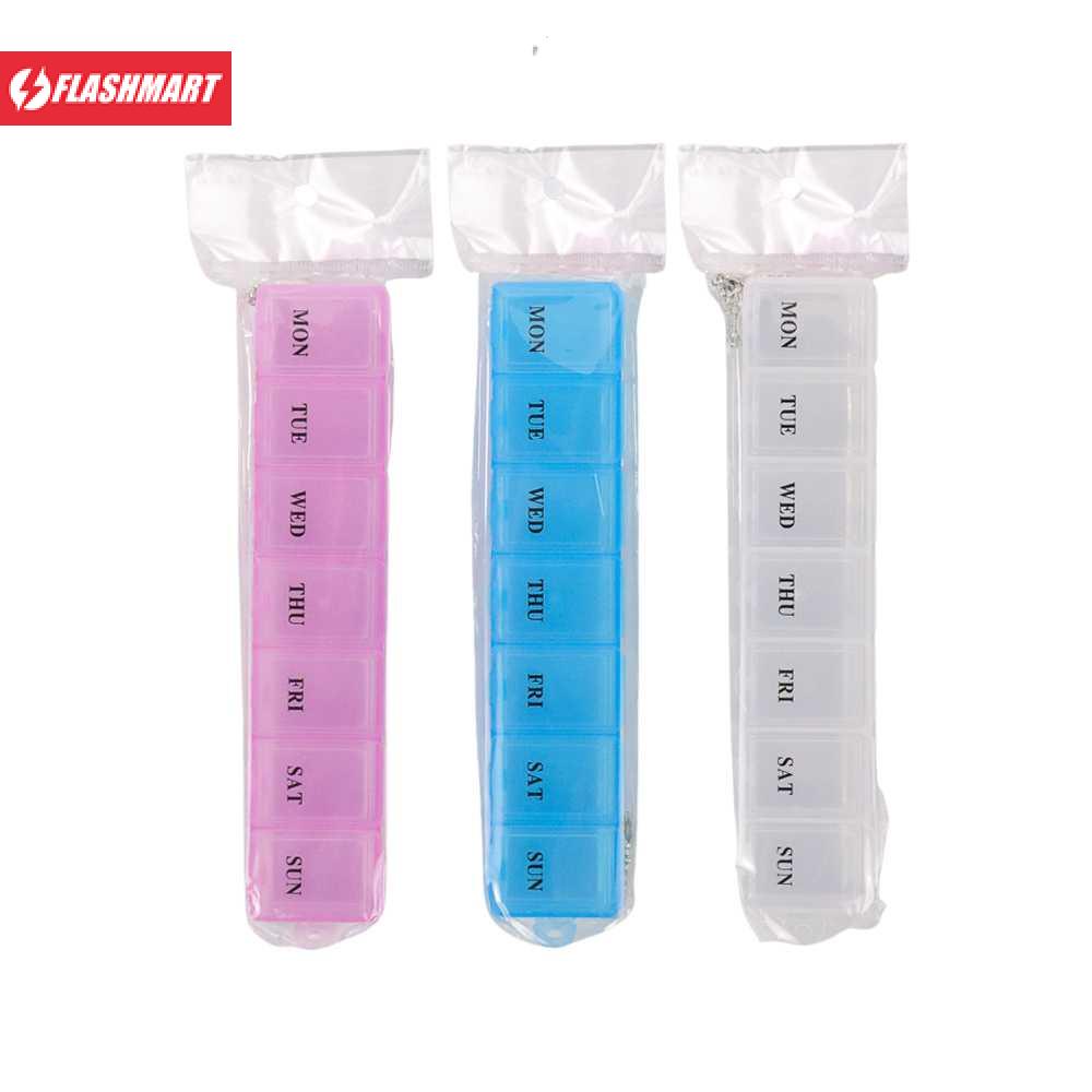 Flashmart Kotak Obat 7 Day Medicine Tablet Storage - MS01