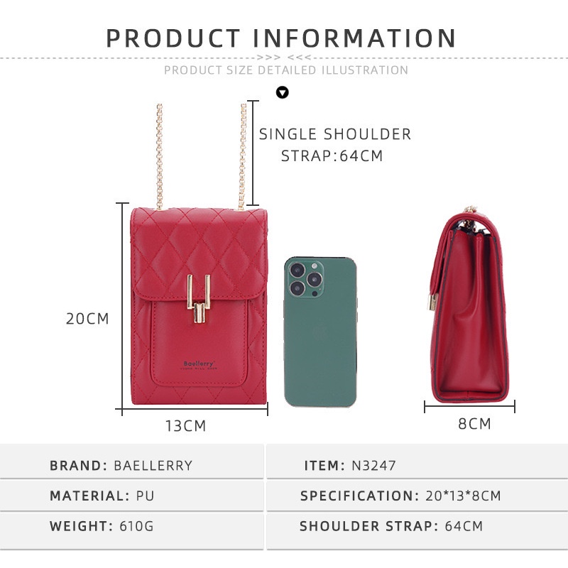 IMPOR BAELLERRY N3247 TAS BAHU KONDANGAN PESTA TRAVEL SELEMPANG WANITA