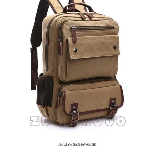 tas ransel kanvas (tas tas santai,tas lapangan)