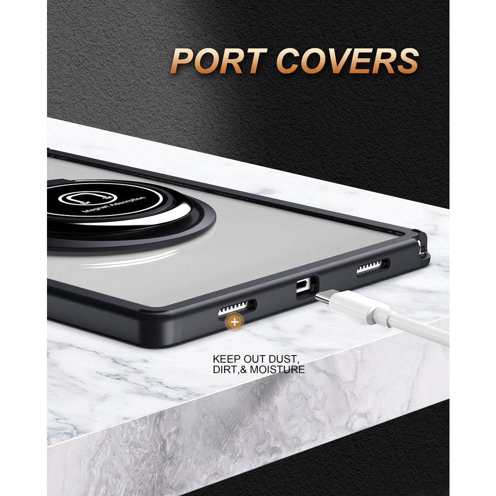 Untuk Samsung Galaxy Tab S8 S7 11.0 &quot;SM-X700 SM-X706 SM-X706B/U/N SM-T870 SM-T875 SM-T876B Fashion Tablet Case360° Rotating Stand Full Protection 2in1 Rangka Lepas Tutup Bening